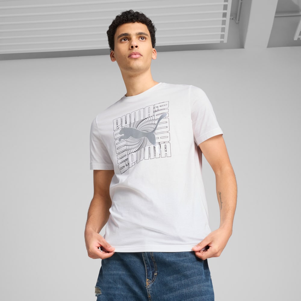 Изображение Puma Футболка Graphics Foil Tee Men #1: Puma White