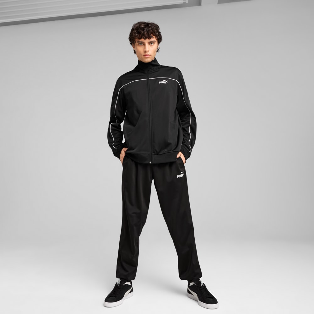 Изображение Puma Спортивный костюм Poly Piping Tracksuit Men #1: Puma Black