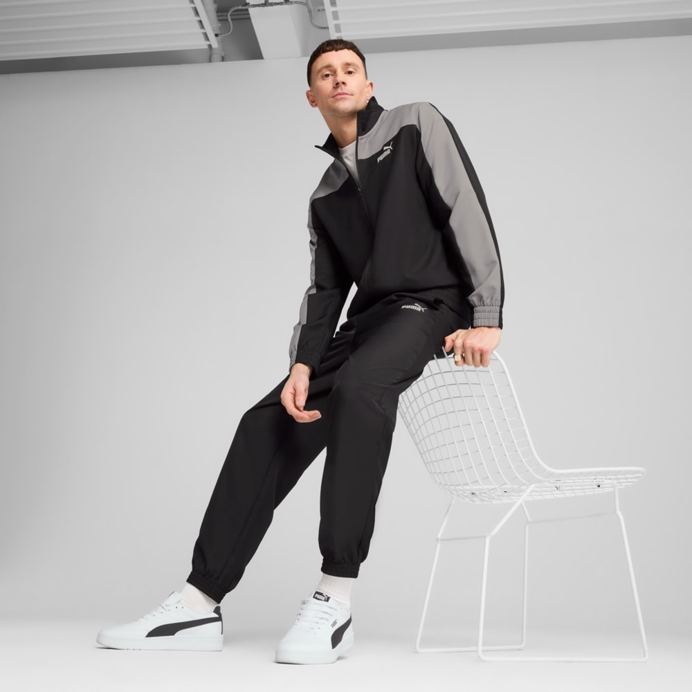 Зображення Puma Спортивний костюм Woven Colourblock Tracksuit Men #1: Puma Black