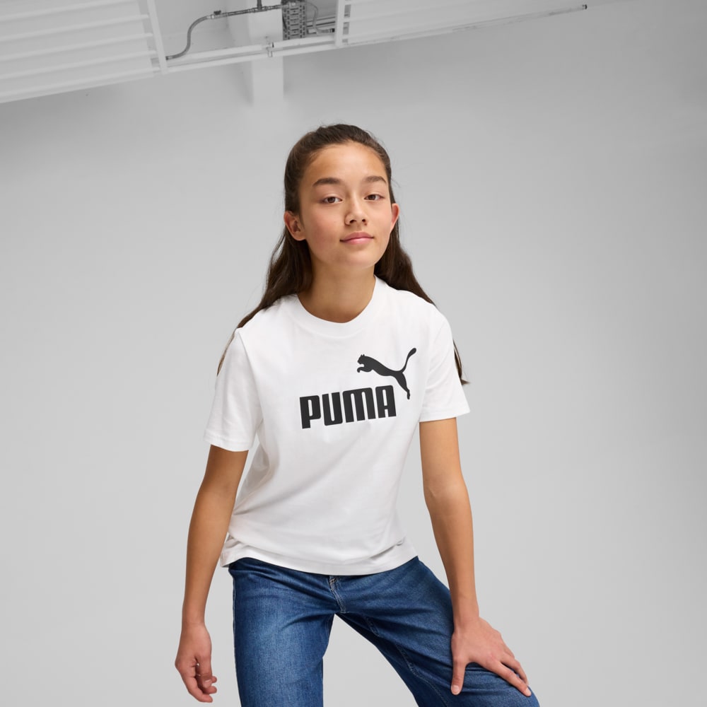Зображення Puma Футболка ESS No. 1 Logo Tee Youth #1: Puma White
