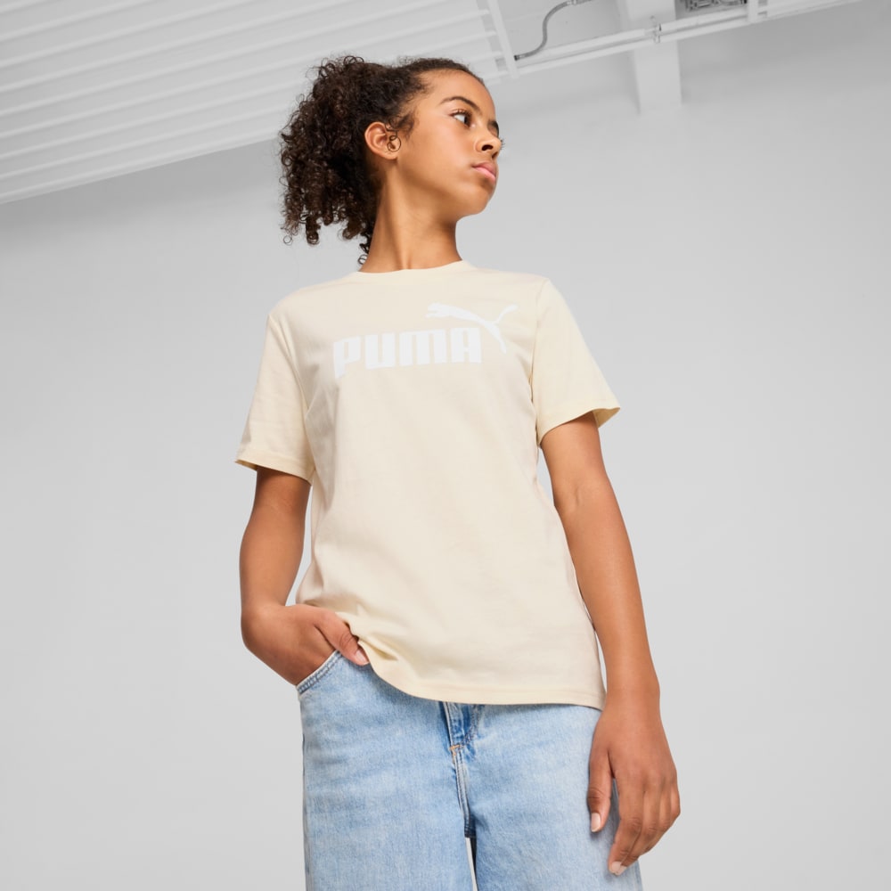 Изображение Puma Детская футболка ESS No. 1 Logo Tee Youth #1: Alpine Snow