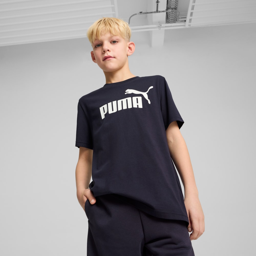 Зображення Puma Футболка ESS No. 1 Logo Tee Youth #1: new navy