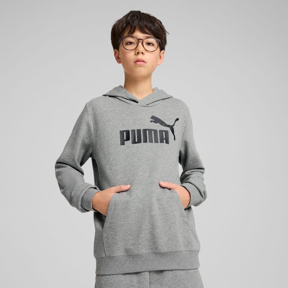 Зображення Puma Дитяче худі ESS No. 1 Logo Hoodie Youth #1: Medium Gray Heather