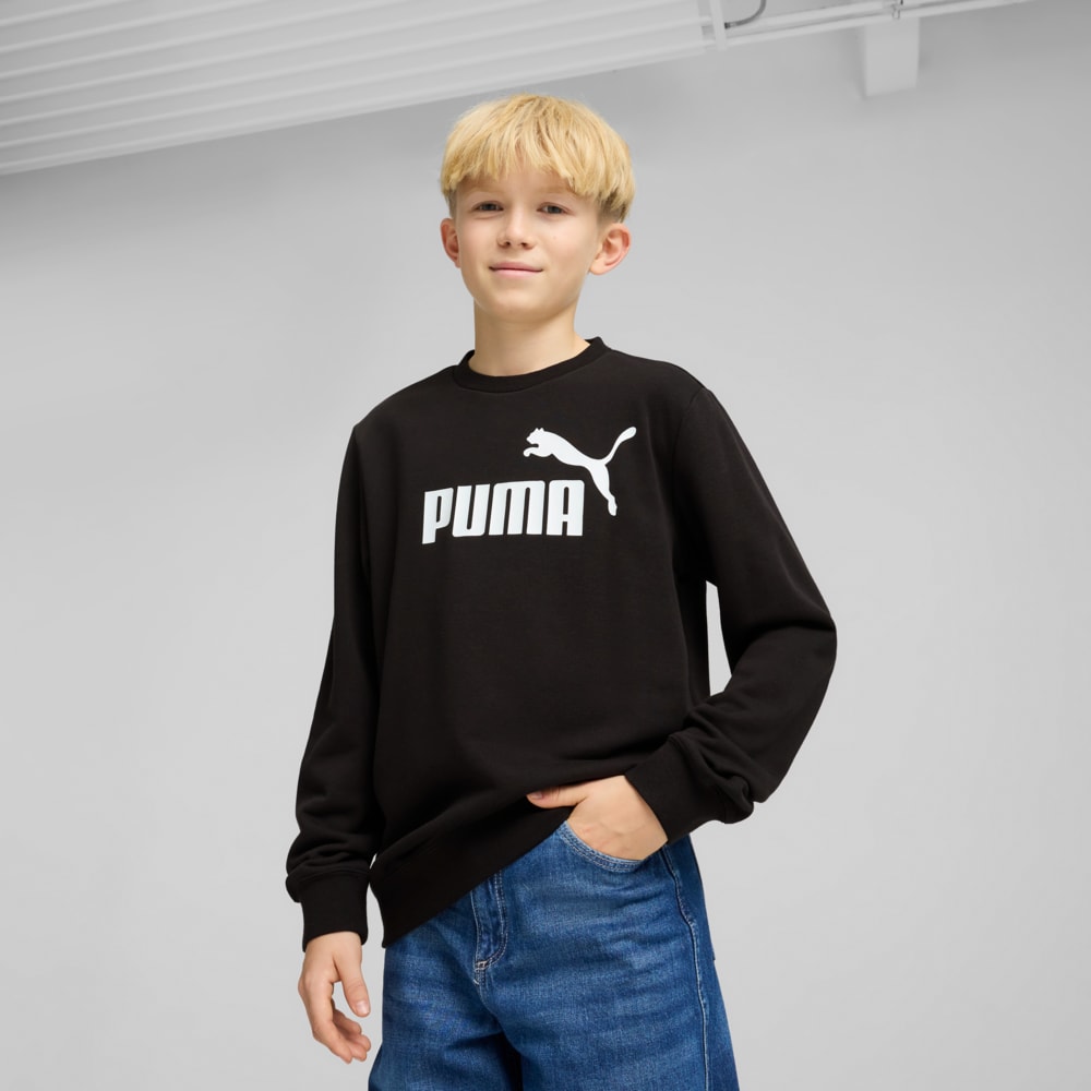 Зображення Puma Дитячий світшот ESS No. 1 Logo Crew Youth #1: Puma Black