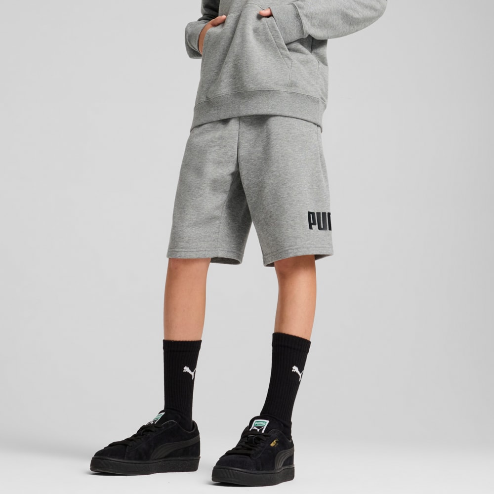 Изображение Puma Детские шорты ESS No. 1 Logo Shorts Youth #1: Medium Gray Heather