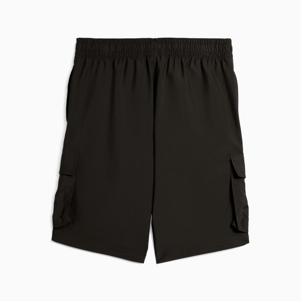 Изображение Puma Детские шорты-карго Essentials No. 1 Logo Woven Cargo Shorts Youth #2: Puma Black