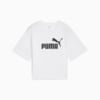 Зображення Puma Футболка ESS Cropped No. 1 Logo Relaxed Tee Women #1: Puma White