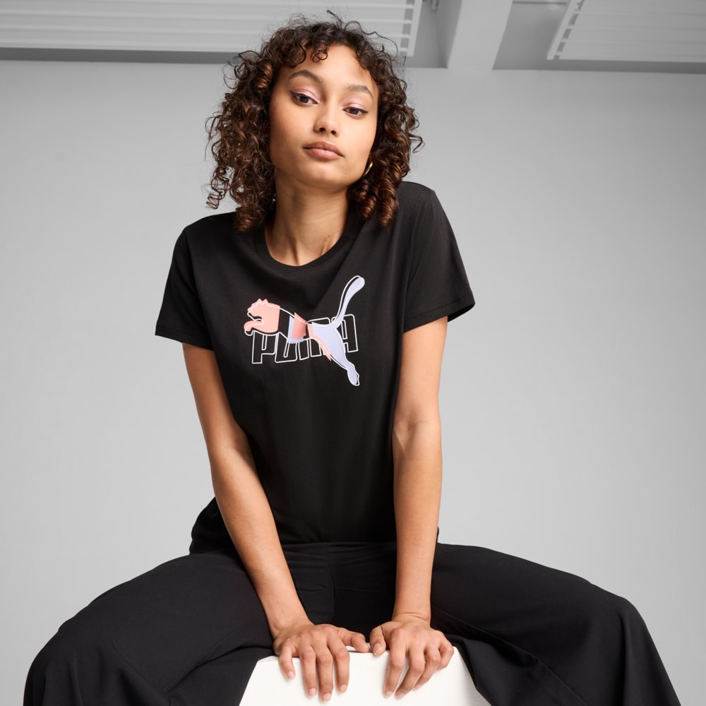 Зображення Puma Футболка ESS LOGO LAB Tee Women #1: Puma Black
