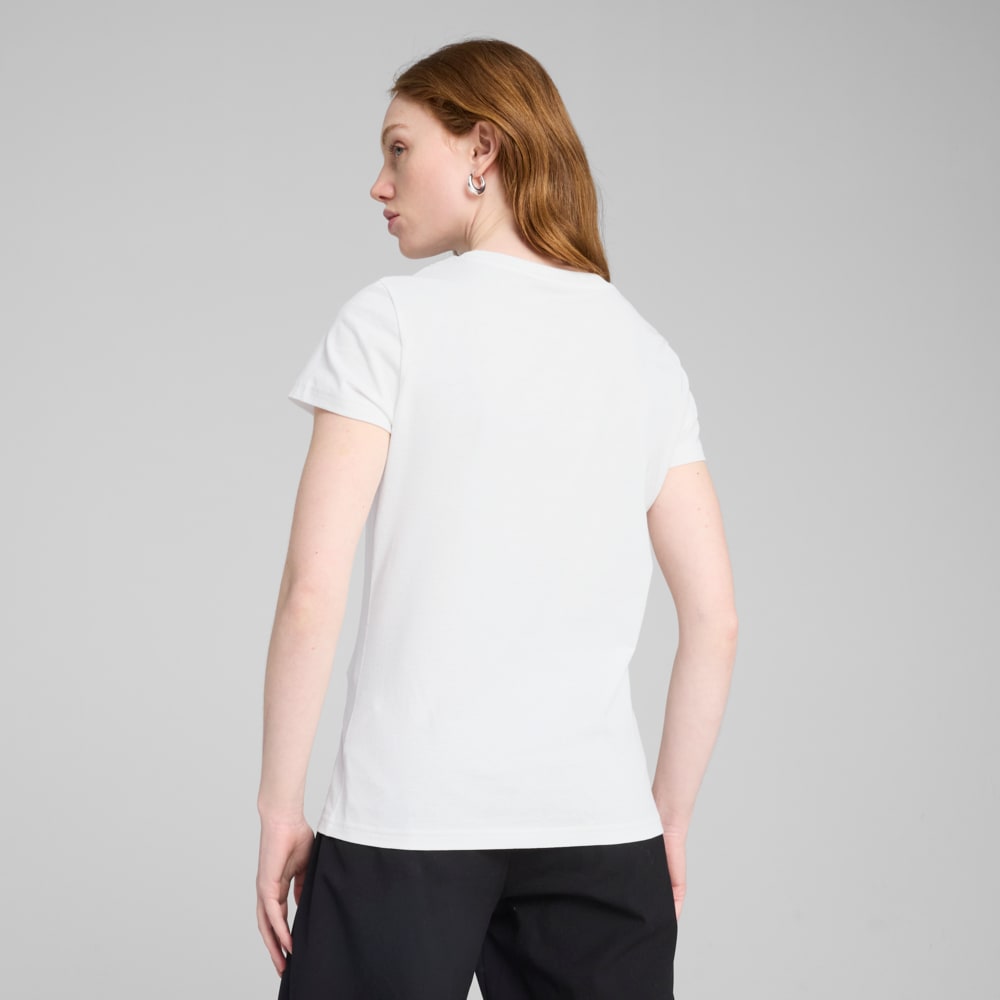 Зображення Puma Футболка ESS METALLIC Tee Women #2: Puma White-Metallic Gold