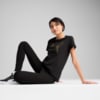 Изображение Puma Футболка ESS METALLIC Tee Women #3: Puma Black-Metallic Gold