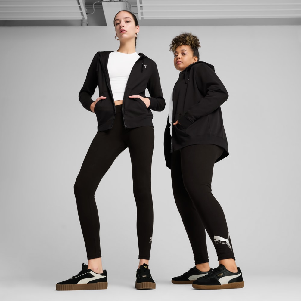 Зображення Puma Легінси ESS METALLIC Leggings Women #1: Puma Black-Metallic Silver