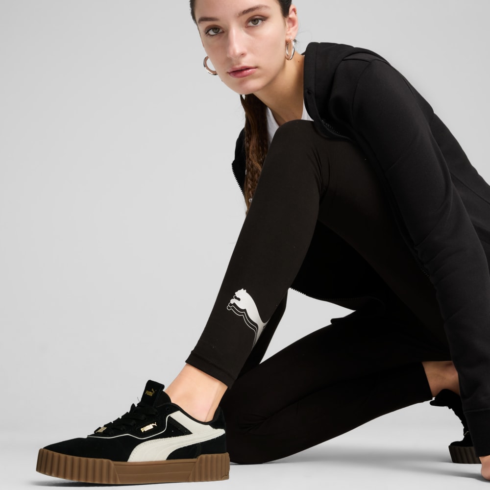 Зображення Puma Легінси ESS METALLIC Leggings Women #2: Puma Black-Metallic Silver
