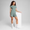Изображение Puma Футболка ESS ELEVATED Rib Tee Women #3: Green Moon