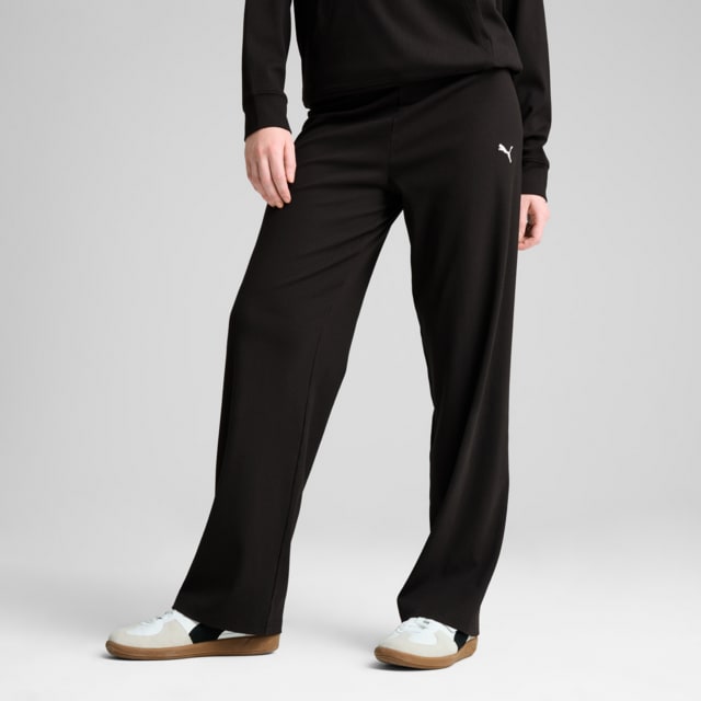 Image PUMA Calça ESS ELEVATED High-Waist Straight Leg Rib Feminina