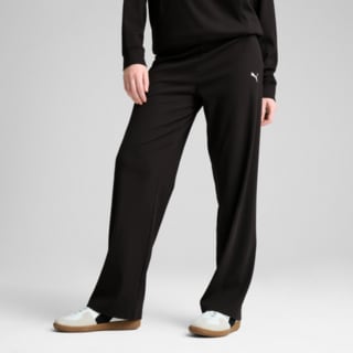 Изображение Puma Брюки ESS ELEVATED High-Waist Straight Leg Rib Pants Women