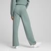 Изображение Puma Брюки ESS ELEVATED High-Waist Straight Leg Rib Pants Women #2: Green Moon