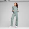 Изображение Puma Брюки ESS ELEVATED High-Waist Straight Leg Rib Pants Women #3: Green Moon
