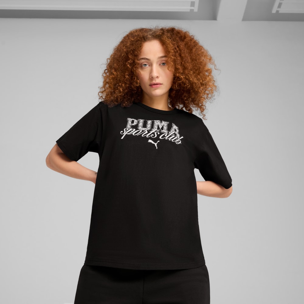 Изображение Puma Футболка PUMA CLASS Relaxed Tee Women #1: Puma Black