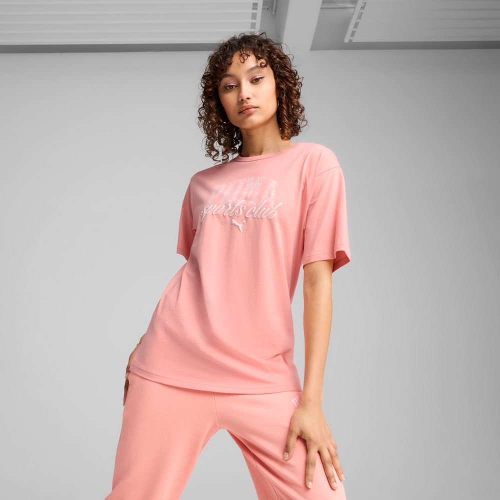 Изображение Puma Футболка PUMA CLASS Relaxed Tee Women #1: Pink Fruit