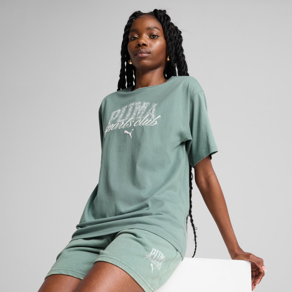 Зображення Puma Футболка PUMA CLASS Relaxed Tee Women #1: Green Moon