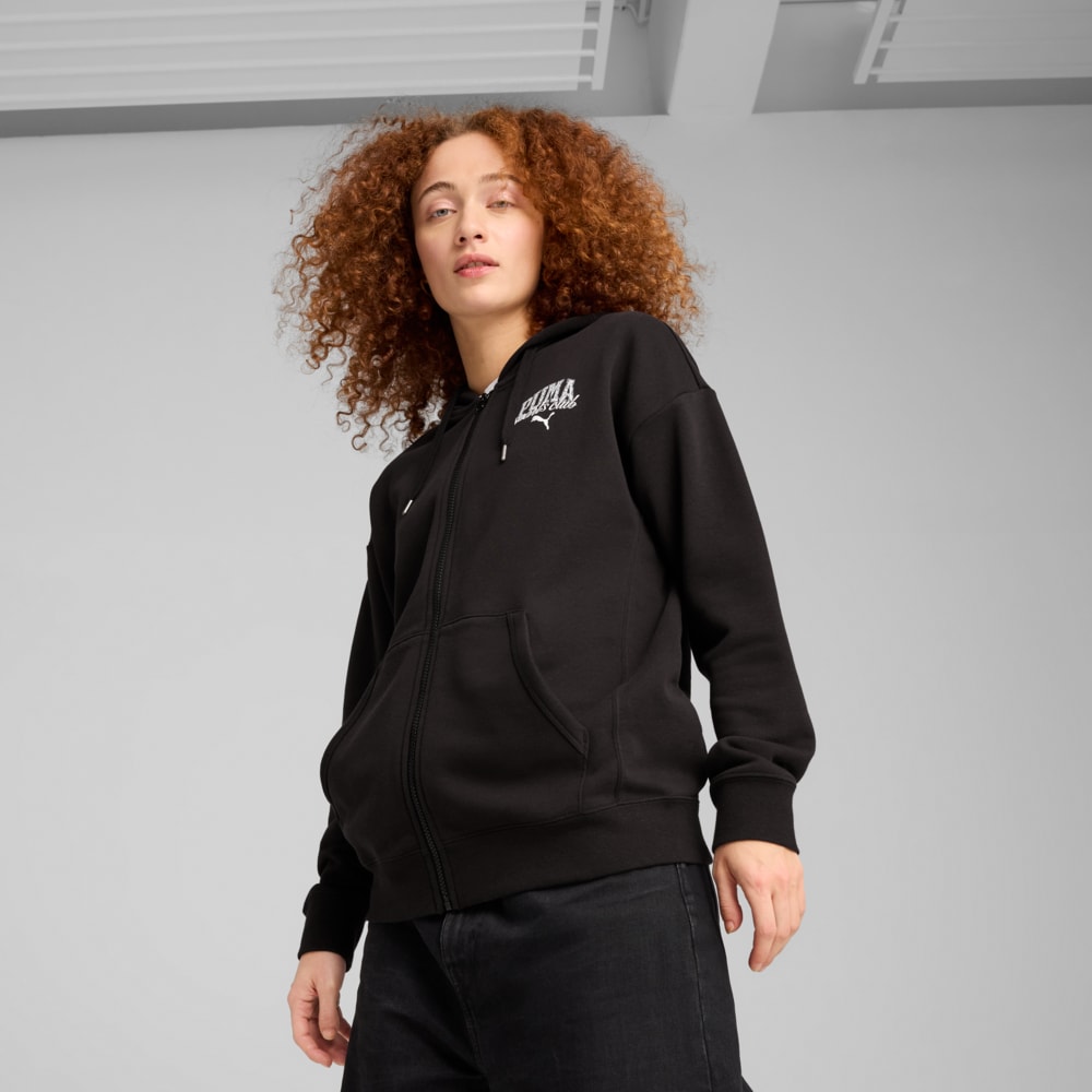 Зображення Puma Кофта PUMA CLASS Relaxed Full-Zip Hoodie Women #1: Puma Black