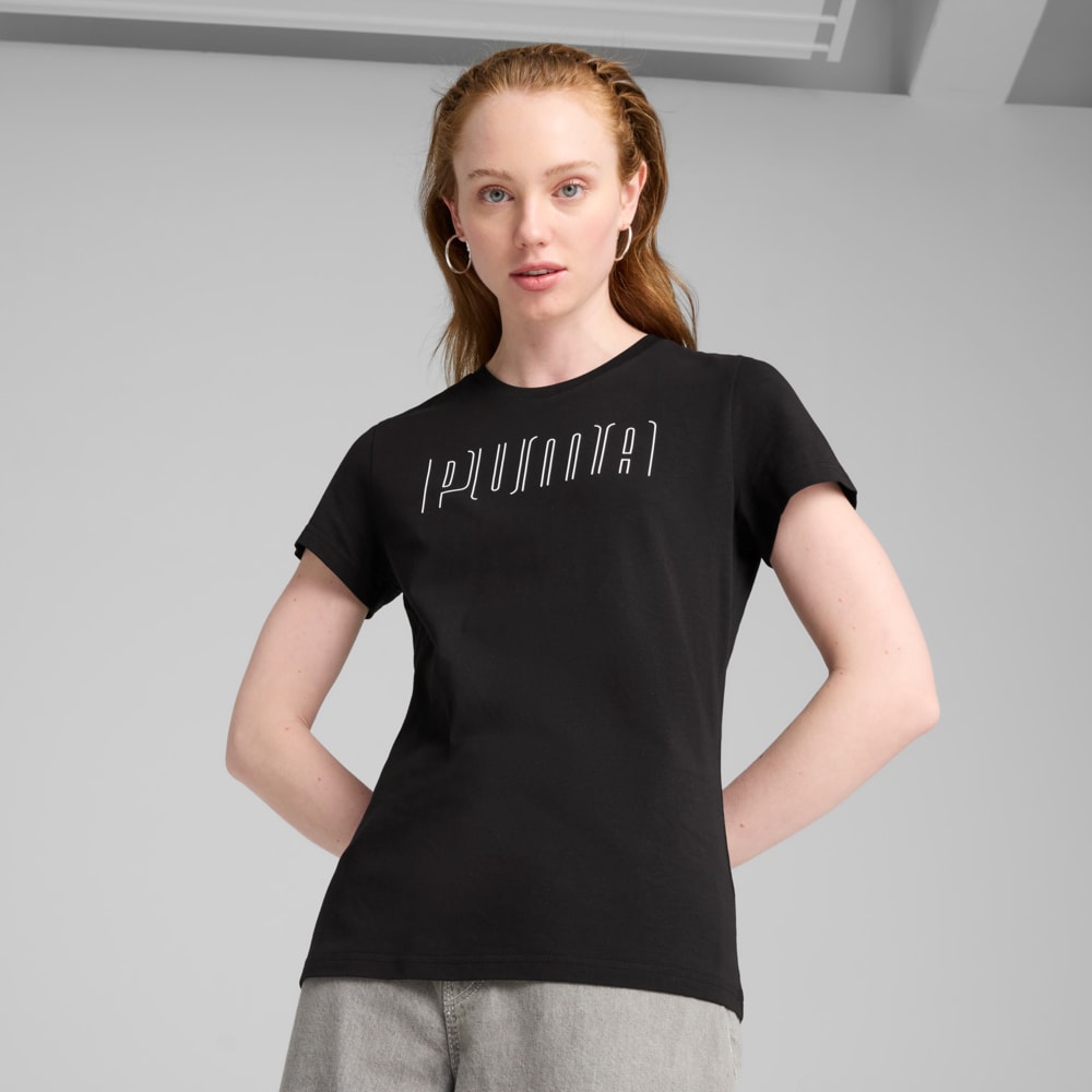 Изображение Puma Футболка PUMA SPORT Graphic Tee Women #1: Puma Black