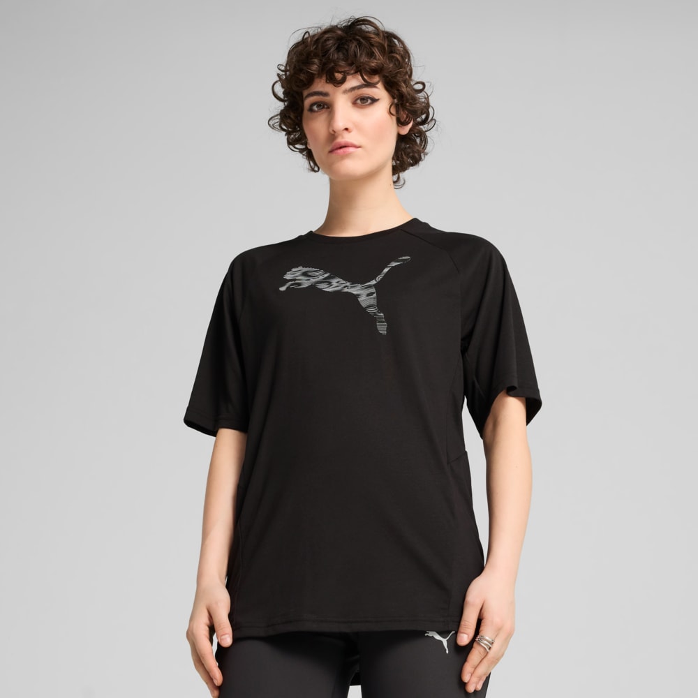 Зображення Puma Футболка Evostripe Relaxed Tee Women #1: Puma Black