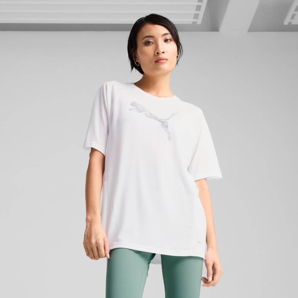 Изображение Puma Футболка Evostripe Relaxed Tee Women #1: Puma White