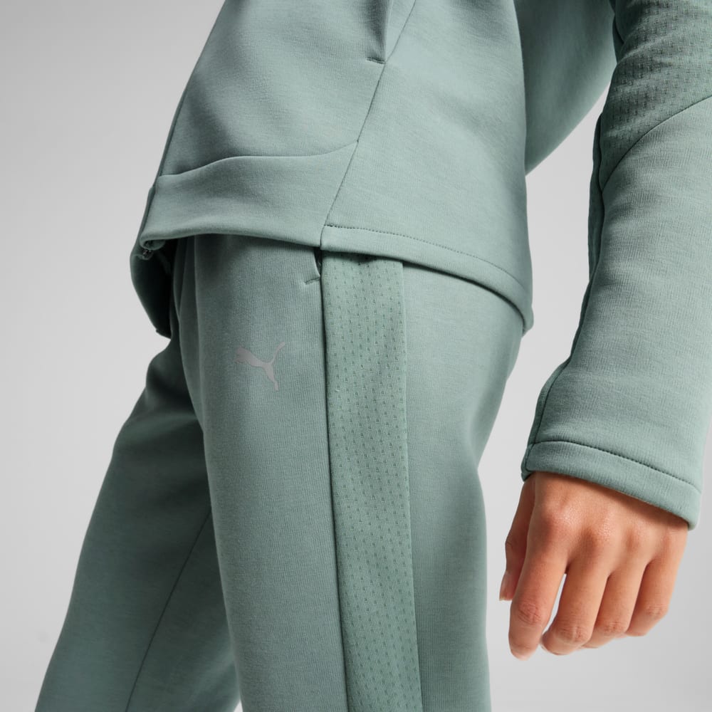 Изображение Puma Брюки EVOSTRIPE Sweatpants Women #2: Green Moon