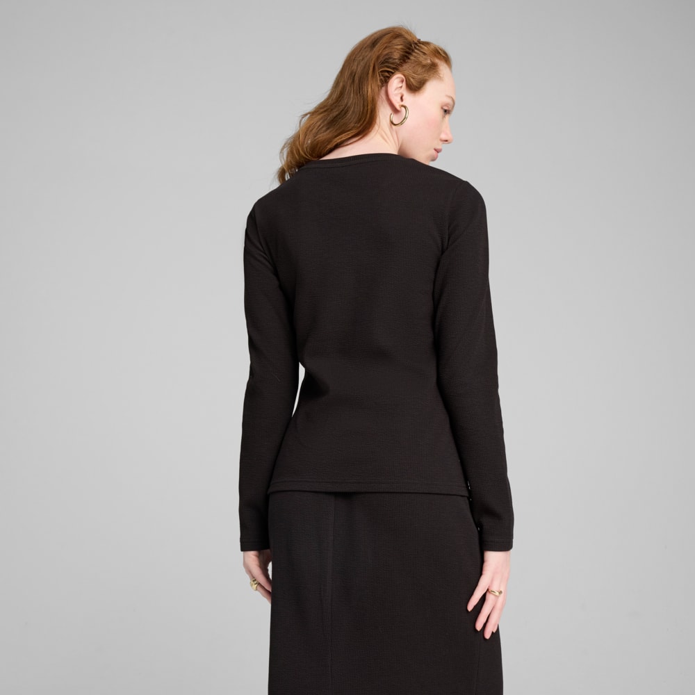 Изображение Puma Лонгслив HER Slim Fit Longsleeve Women #2: Puma Black