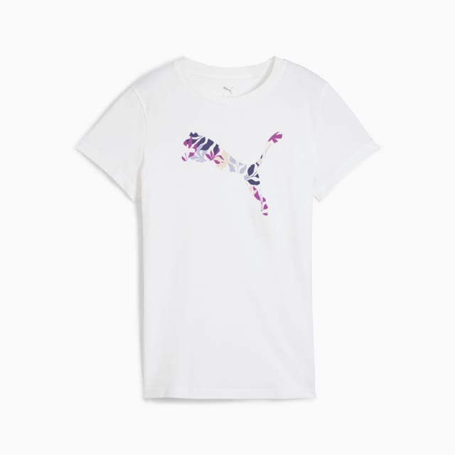 Imagen PUMA Polera Graphics Floral Cat Logo para mujer