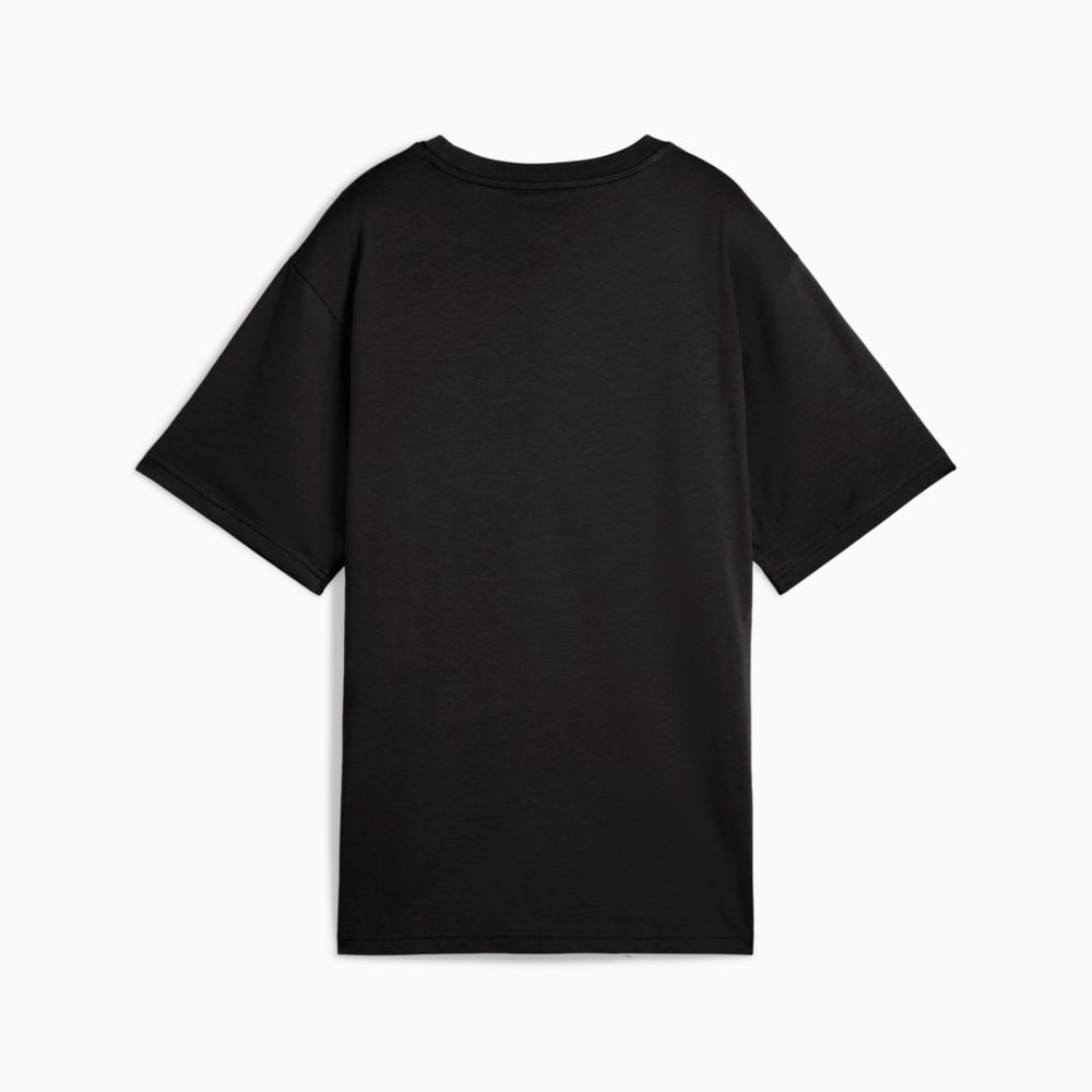 Изображение Puma Футболка GRAPHICS Stacked No. 1 Logo Relaxed Tee Women #2: Puma Black