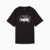 Изображение Puma Футболка GRAPHICS Stacked No. 1 Logo Relaxed Tee Women #1: Puma Black