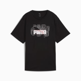 Изображение Puma Футболка GRAPHICS Stacked No. 1 Logo Relaxed Tee Women