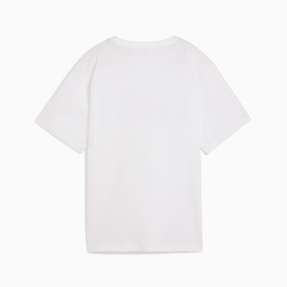Зображення Puma Футболка GRAPHICS Stacked No. 1 Logo Relaxed Tee Women #2: Puma White