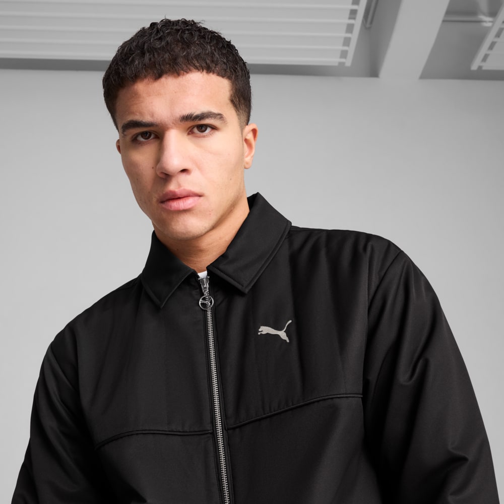 Изображение Puma Куртка WARDROBE ESS Relaxed Retro Football Jacket Unisex #2: Puma Black
