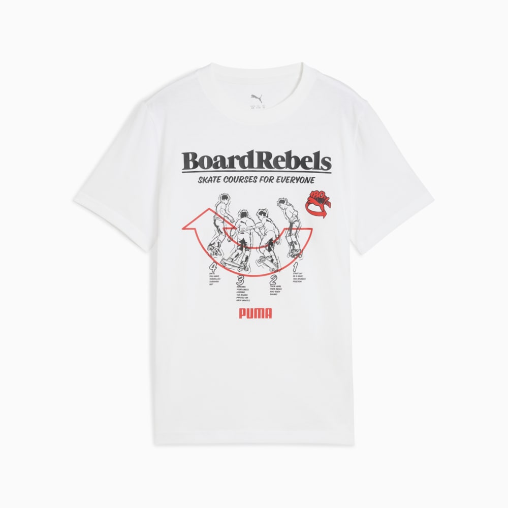 Изображение Puma Детская футболка Mid 90s Graphic Tee Youth #1: Puma White