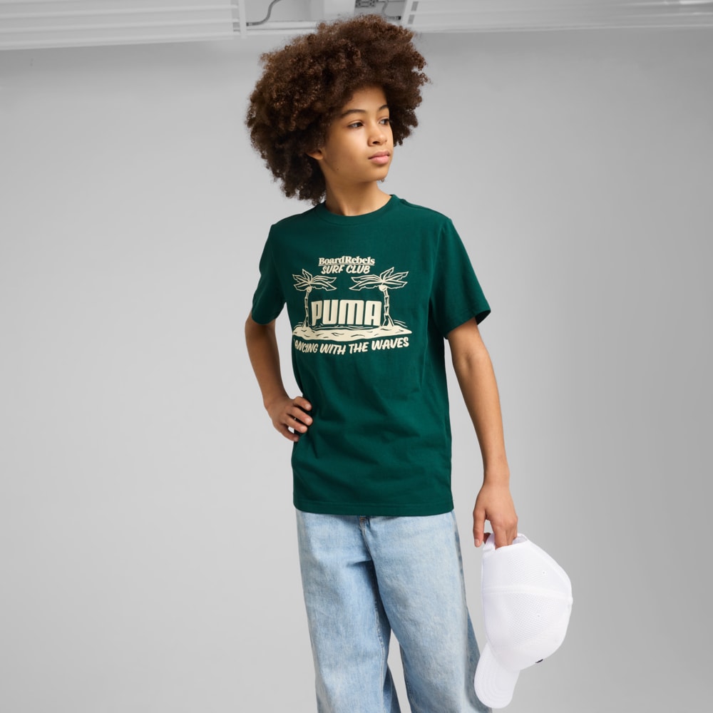 Зображення Puma Дитяча футболка Mid 90s Graphic Tee Youth #1: Dark Myrtle