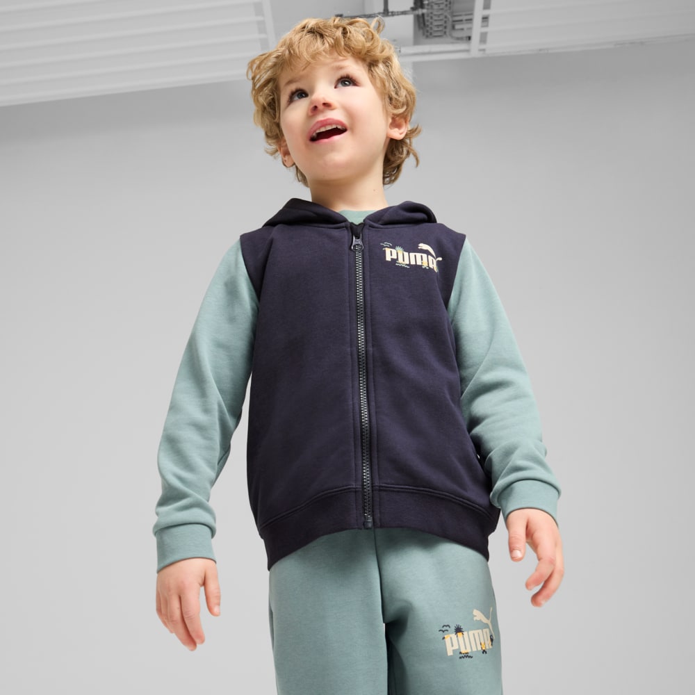 Зображення Puma Дитяче худі Sandy Adventures Full-Zip Hoodie Kids #1: new navy