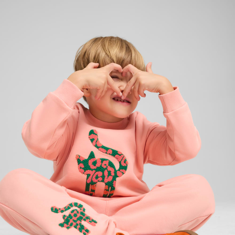 Изображение Puma Детский свитшот Cats Club Crew Kids #2: Pink Fruit