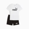Изображение Puma Детский костюм Essentials No.1 Logo Tee and Shorts Set Kids #1: Puma White-Puma Black