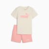 Зображення Puma Дитячі футболка і шорти Essentials No.1 Logo Tee and Shorts Set Kids #1: Alpine Snow-Pink Fruit
