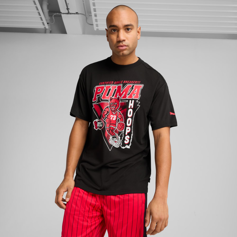 Зображення Puma Футболка Rival Rage Basketball Tee Men #1: Puma Black