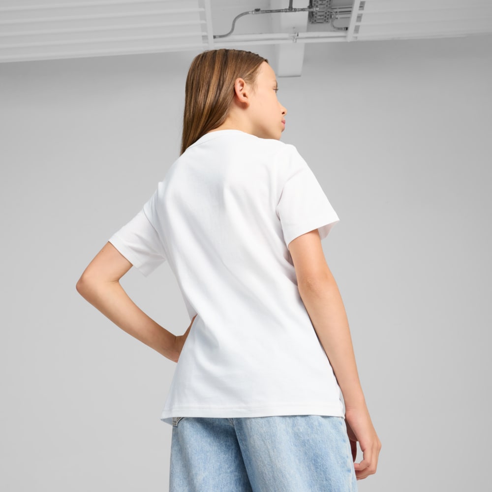 Изображение Puma Детская футболка Essentials Script Tee Youth #2: Puma White