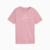 Изображение Puma Детская футболка Essentials Script Tee Youth #4: Poised Pink