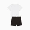 Изображение Puma Детский костюм Minicats Essentials Tee and Shorts Set Toddler #2: Puma White