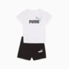 Изображение Puma Детский костюм Minicats Essentials Tee and Shorts Set Toddler #1: Puma White