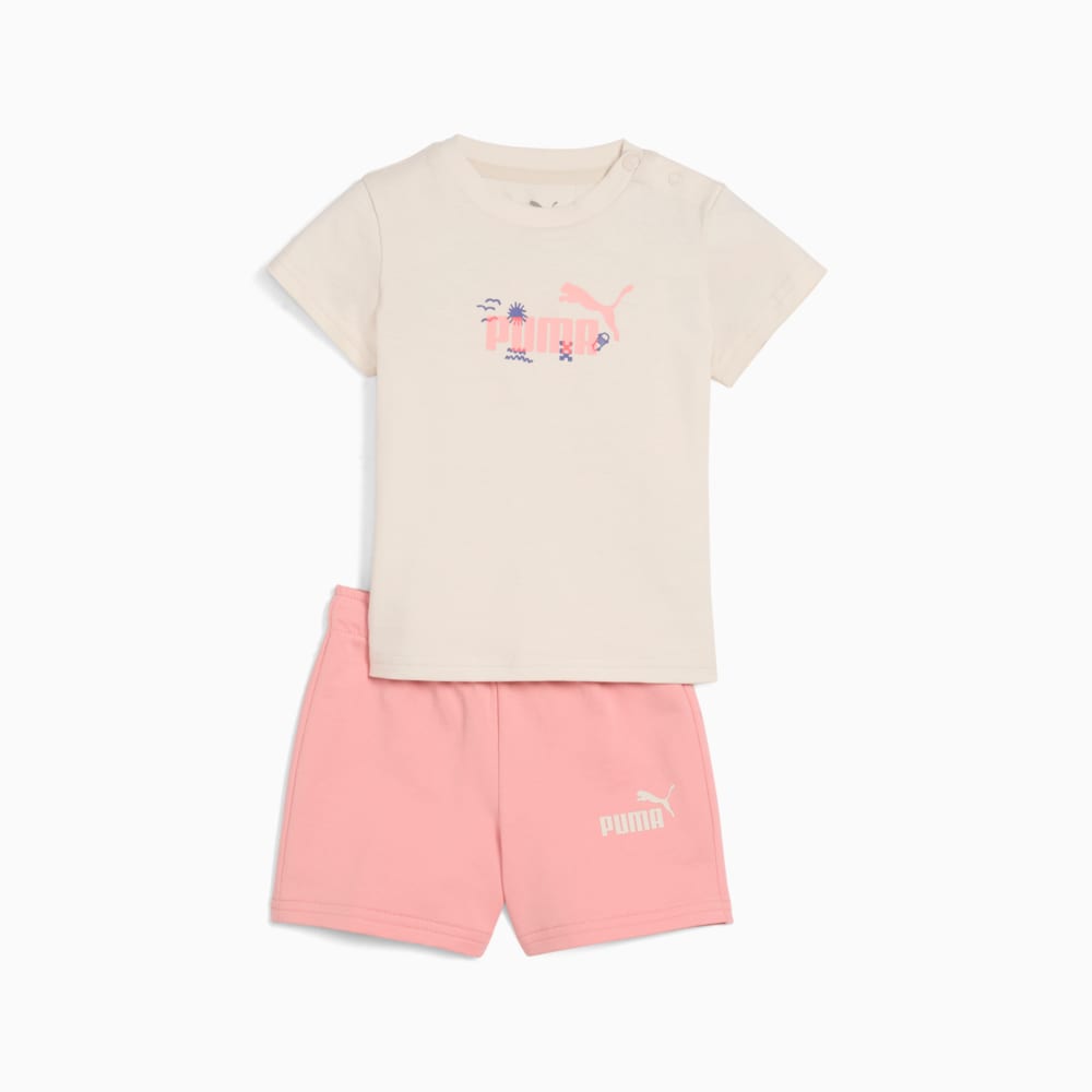 Зображення Puma Дитячі футболка і шорти Minicats Sandy Adventures Tee and Shorts Set Toddler #1: Alpine Snow