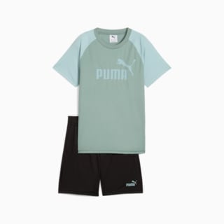 Изображение Puma Детский костюм Essentials No. 1 Logo Poly Tee and Shorts Set Youth