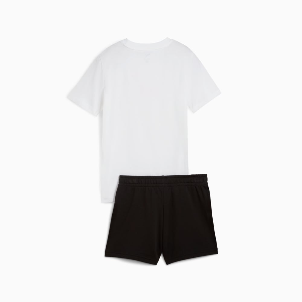 Зображення Puma Дитячі футболка і шорти Essentials No. 1 Logo Tee and Shorts Set Youth #2: Puma White
